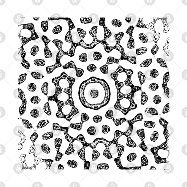 Abstract Op Art Quasicrystals Vintage Waves Mandala by quasicrystals