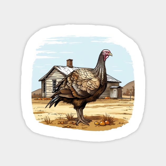 Farm Turkey Magnet by zooleisurelife