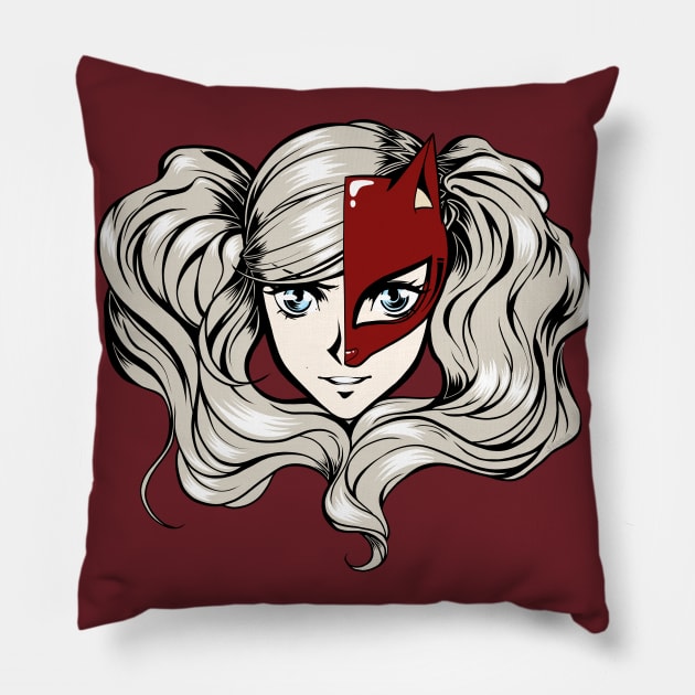 Ann/Panther - Persona 5 Pillow by ShaShaRabi