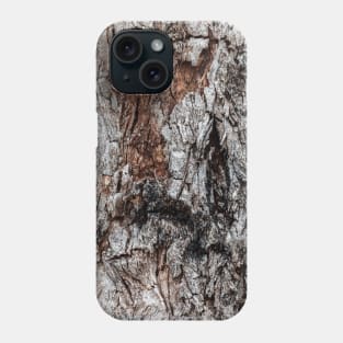 Rustic Orange & Brown Tree Trunk Phone Case