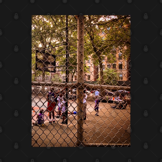 Basketball Playground Hamilton Heights Harlem NYC by eleonoraingrid