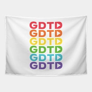 GDTD Rainbow Monogram Tapestry