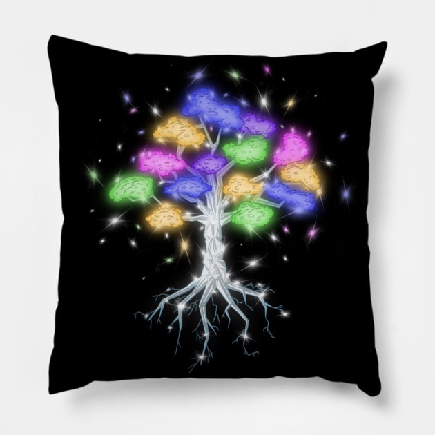 Tree of Light Pillow by Nathanevans