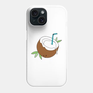 Tropical Coconut Water Drink Phone Case