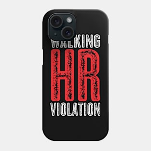 Vintage Look Walking HR Violation Phone Case