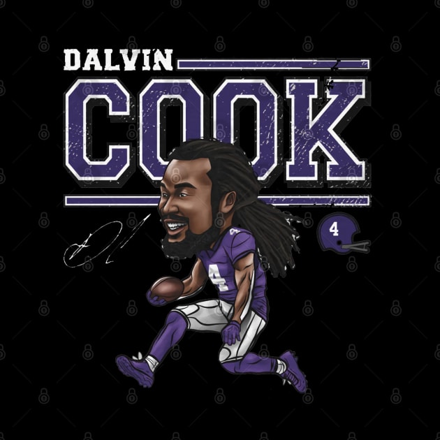 Dalvin Cook Minnesota Cartoon by Buya_Hamkac