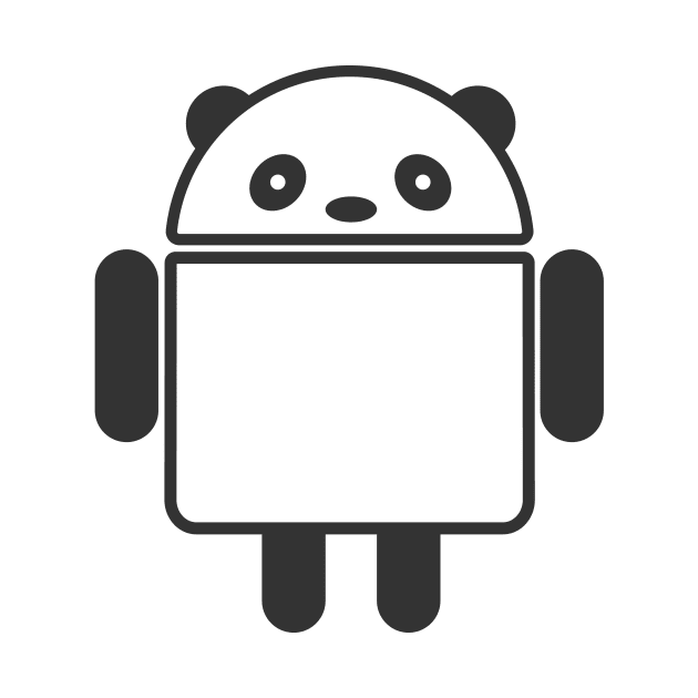 Panda Android robot style design by mrsupicku