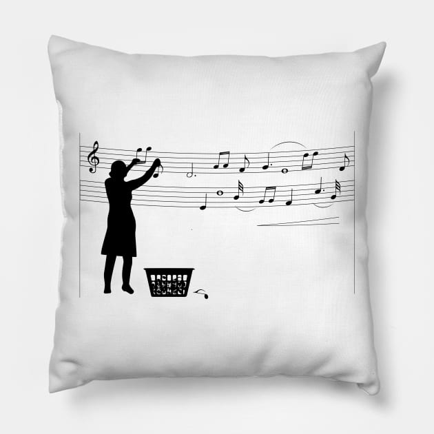 Making music Pillow by TinkM