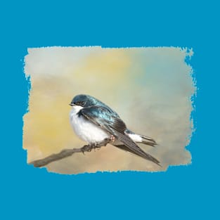 Tree Swallow on Branch 02 T-Shirt