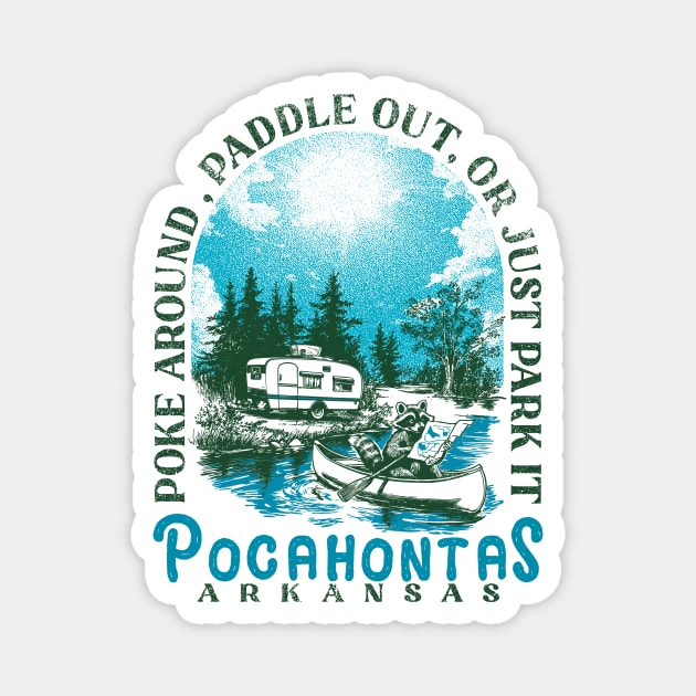 Pocahontas, Arkansas Magnet by rt-shirts