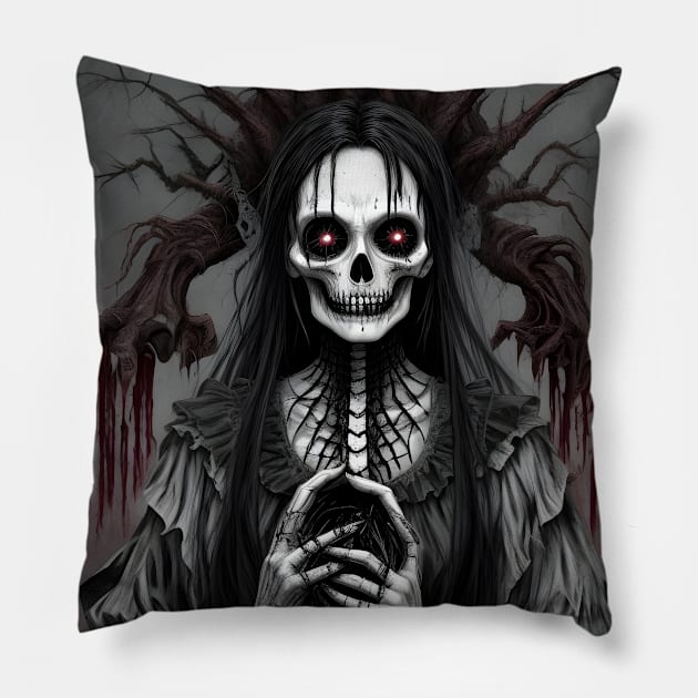 Dark Prayer Pillow by Dark Juliettes