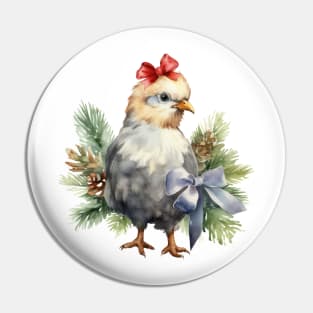 Christmas chicken Pin