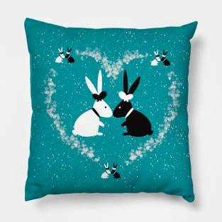 Rabbit wedding Pillow