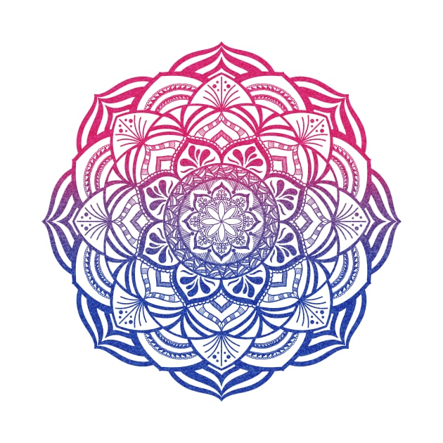 Bi Pride Mandala by JustGottaDraw