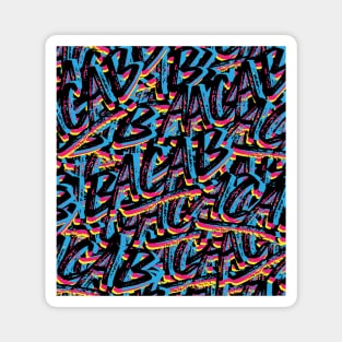 acab cmyk graffiti pattern Magnet