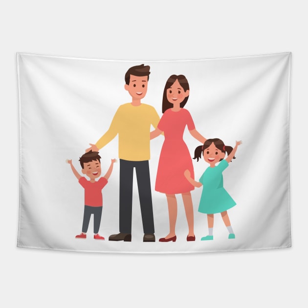 family artwork Tapestry by Nawaw