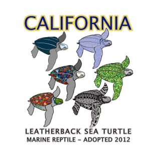 California - Leatherback Sea Turtle - Multi T-Shirt