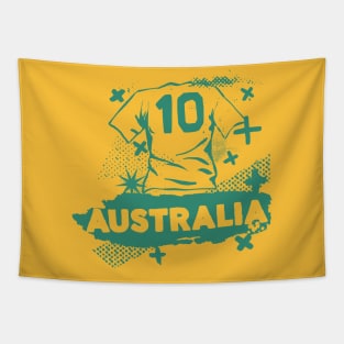 Vintage Australia Soccer // Retro Grunge Aussie Soccer Tapestry