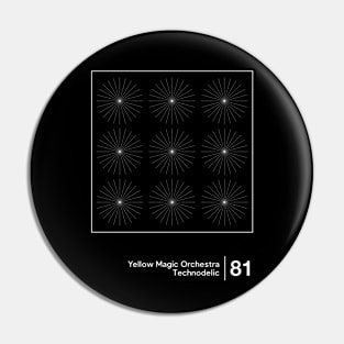 Yellow Magic Orchestra / Minimal Graphic Design Tribute Pin