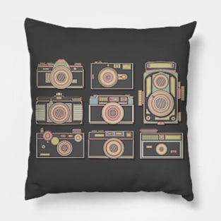 Dark Classic Camera Pillow