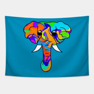 Colorful Elephant Tapestry