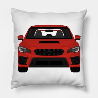 Wrx sti Pure-red Pillow