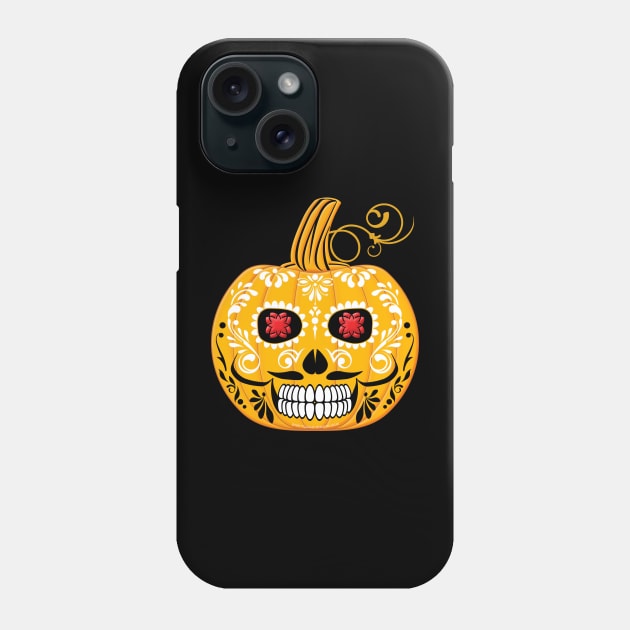 Mexican Halloween Macho Pumpkin Phone Case by vjvgraphiks