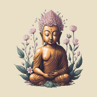 Floral Buddha 8 T-Shirt