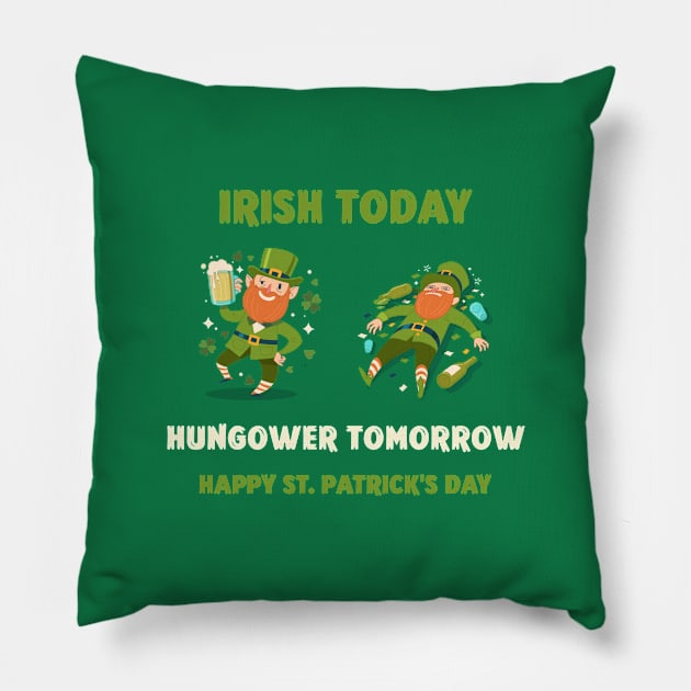 St. Patric's Day Design Pillow by Boogz Apparel