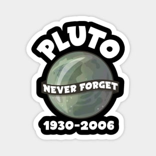 Pluto Never Forget 1930 - 2006 Gift Magnet