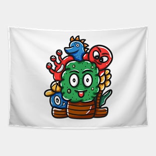 Face Monster Character Tapestry