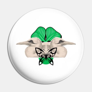 The face of the young stork Pin