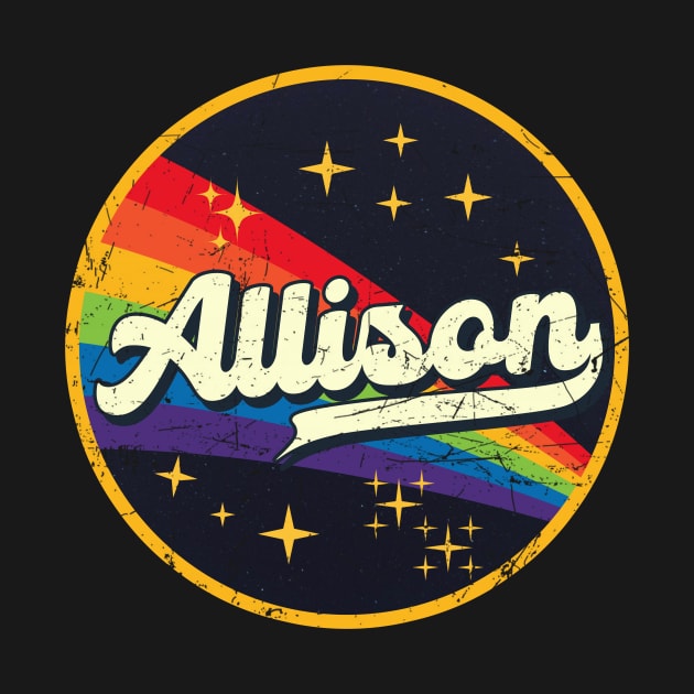 Allison // Rainbow In Space Vintage Grunge-Style by LMW Art