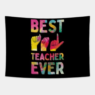 Best ASL Teacher Ever Tapestry