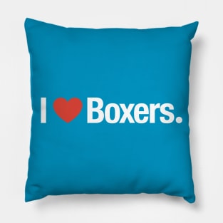 I heart Boxers. Pillow