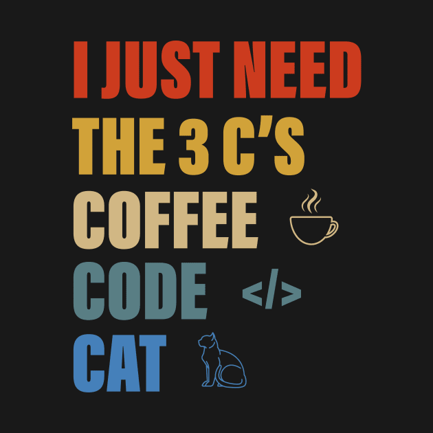 COFFEE CODE CAT by Meow Meow Cat