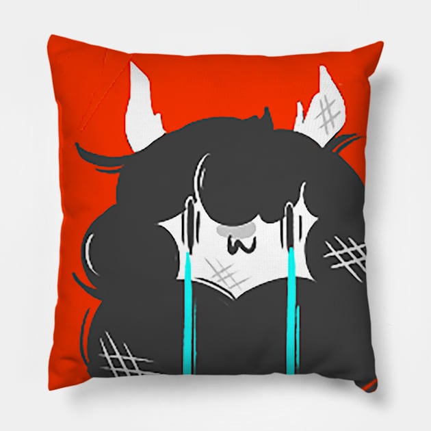 Burnin Alpaqui Pillow by UnluckyAlpaca