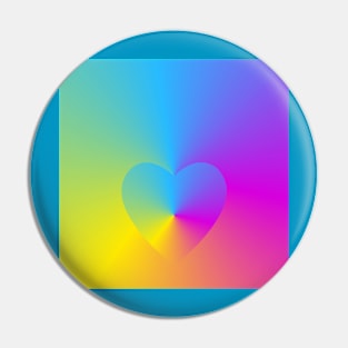 Rainbow Heart 1 Pin