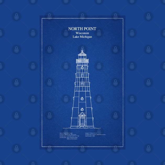 North Point Lighthouse - Wisconsin - AD by SPJE Illustration Photography