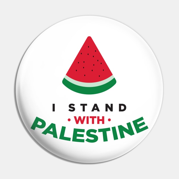 I Stand With Palestine Watermelon Pin by syahrilution