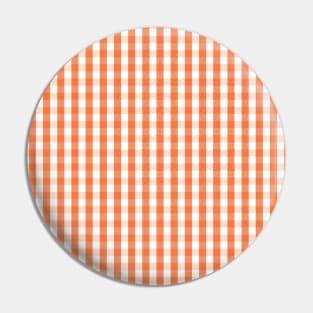 Southern Orange Gingham Pin