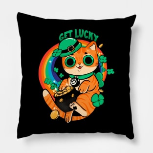 Get Lucky Cat Pillow