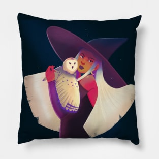 Witch & Owl Pillow