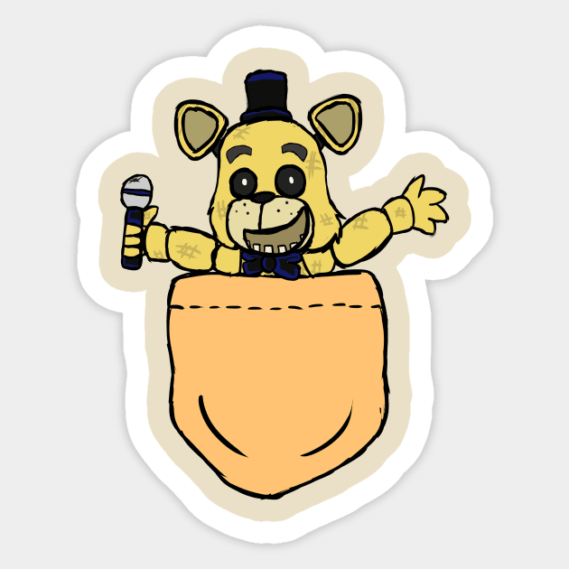 FNaF Freddy Fazbear Round Sticker - Free FNaF PNG Stickers