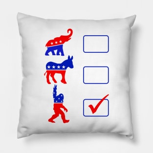 Elect Sasquatch | Elect Bigfoot | Vote for Bigfoot | Vote For Sasquatch Pillow