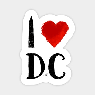 I Heart DC (remix) by Tai's Tees Magnet