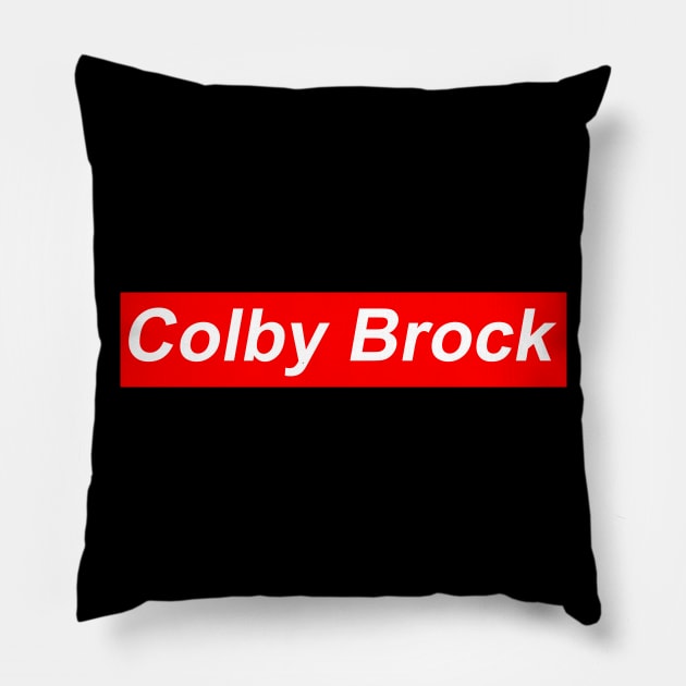 colby brock s4 Pillow by Wild Skullflower