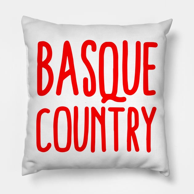 Basque country Pillow by Mr Youpla