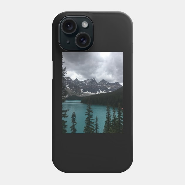 Canadian Rockies Lake and Mountain Landscape - 1 Phone Case by elizabethsdoodles