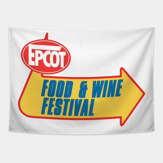 Epcot's Food & Wine Festival Tapestry by itsajillyholiday